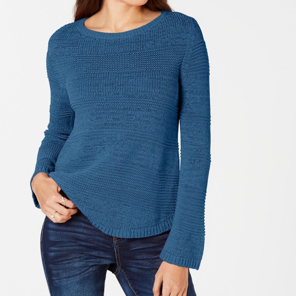 MIXED-Stitch CREW-NECK SWEATER - Picture 1 of 2